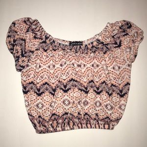 about a girl Woman’s size small crop top